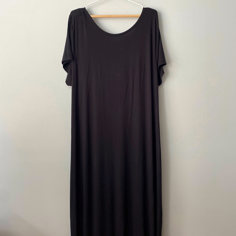 NWT ELOQUII Elements T Shirt Maxi Dress with Cutouts Size 26/28